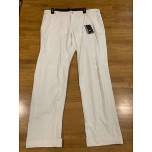 NEW Mens 34-34 NIKE Dynamic Woven Golf Modern Fit Pants Dri Fit 833186 100 White